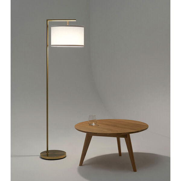 Montage Antique Brass LED Floor Lamp, image 3