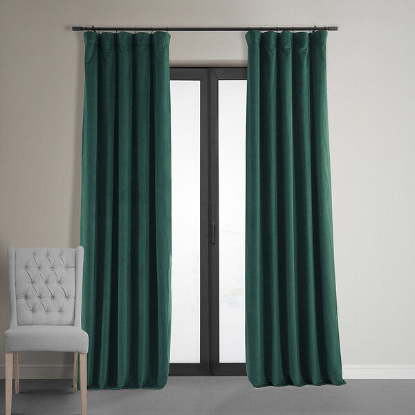 Green Polyester Blackout Single Panel Curtain 50 x 108, image 7