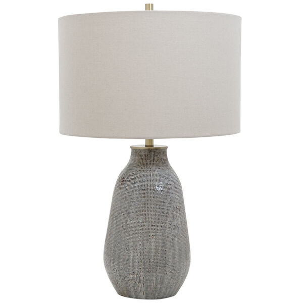 Monacan Gray One-Light Textured Table Lamp, image 4