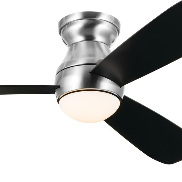 Brushed Stainless Steel Finish 54-Inch LED Bead Hugger Fan with Reversible Blades, image 7
