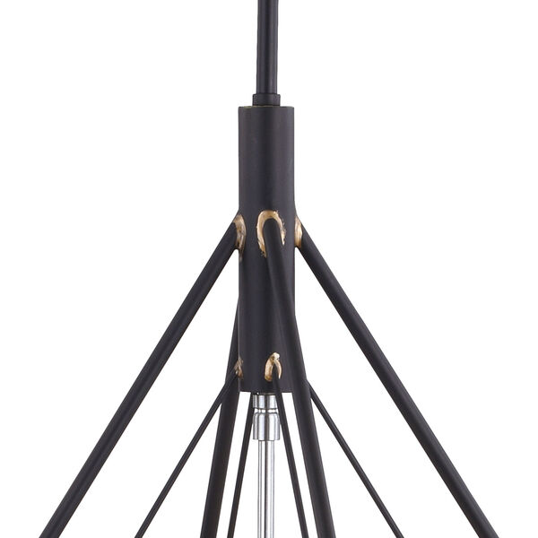 Bartlett Oil Rubbed Bronze and Satin Nickel Four-Light Pendant, image 4