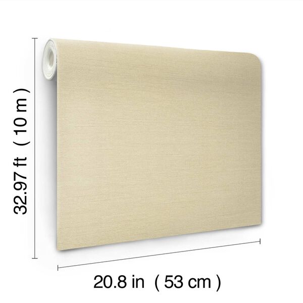 Shimmering Linen Cream Wallpaper, image 5