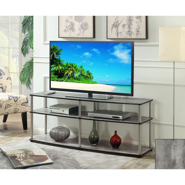 Designs2Go 3 Tier 60-Inch TV Stand in Faux Birch, image 1