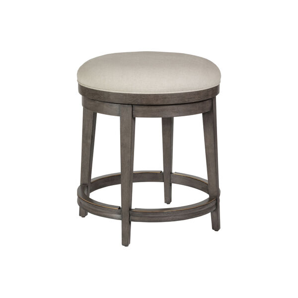 Cohesion Program Dark Gray Cecile Backless Swivel Counter Stool, image 1