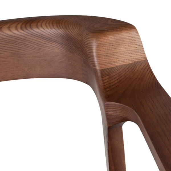 Caitlan Walnut and Black Dining Chair, image 4