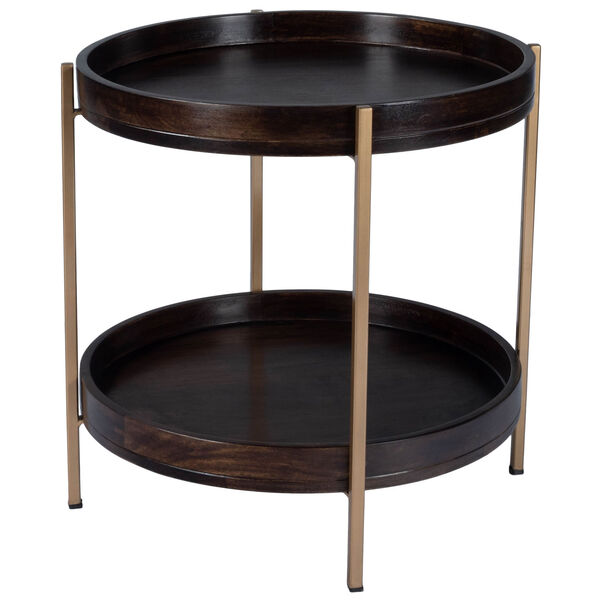 Damirra Wood and Metal Accent Table, image 1