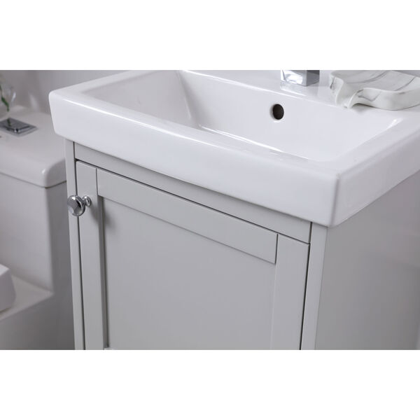 Mason Gray 18-Inch Vanity Sink Set, image 5