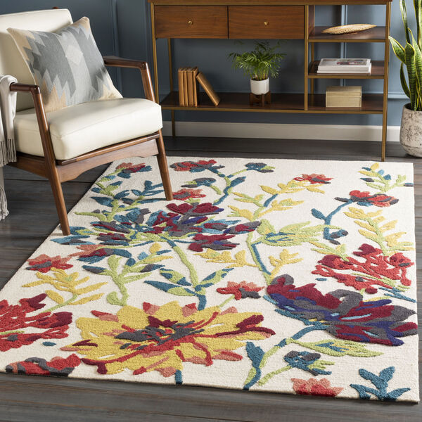Botanical Multi-Color Rectangle 8 Ft. x 10 Ft. Rugs, image 2