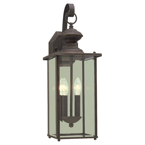 Evelyn Antique Bronze Two-Light Outdoor Wall Sconce, image 1