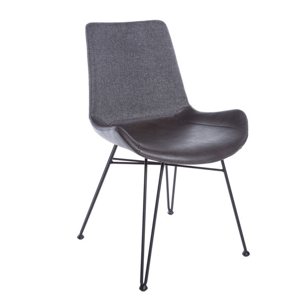 Alisa Dark Gray 24-Inch Side Chair, Set of 2, image 2