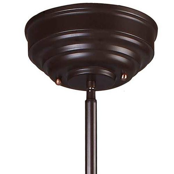 Chadwick Oiled Bronze Three-Light Billiard/Island Pendant with Frosted Glass Diffuser, image 6