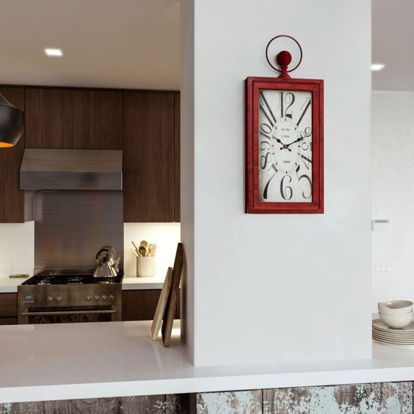 Waverly Red Wall Clock, image 4