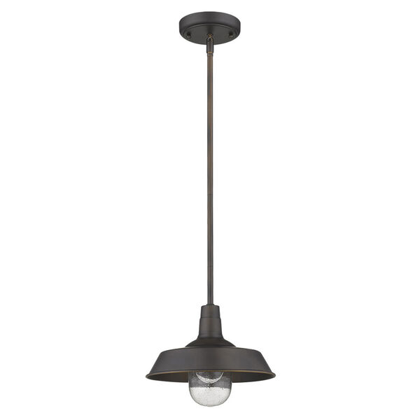 Burry Oil Rubbed Bronze One-Light Outdoor Convertible Pendant, image 1