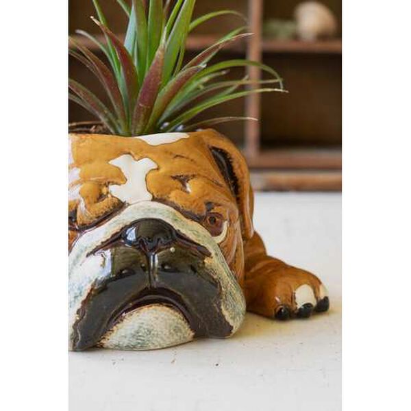 Ceramic Bulldog Planter, image 3