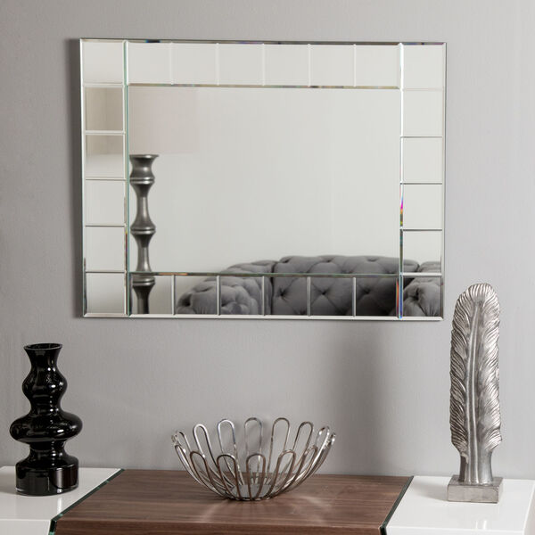 Rectangular Frameless Bathroom Wall Mirror, image 6
