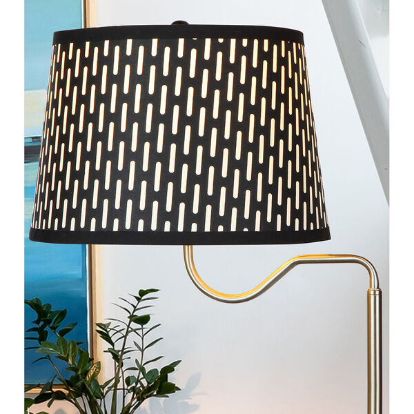 Madison Classic Black LED Floor Lamp with Wireless Charging, image 2