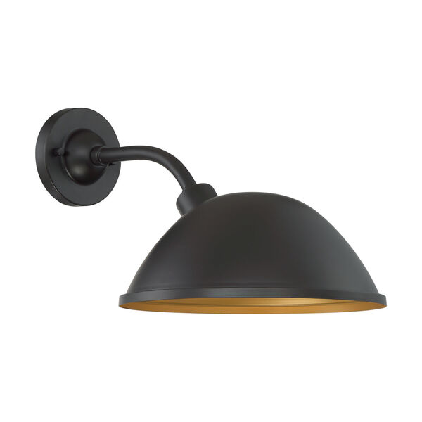 South Street Dark Bronze and Gold 12-Inch One-Light Outdoor Wall Mount, image 4
