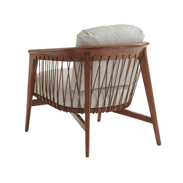 Palm Desert Gray and Brown Davita Leather Chair, image 2