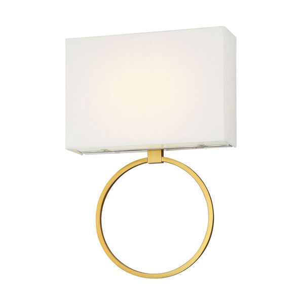 Chassell Painted Honey Gold With Polish 13-Inch ADA LED Wall Sconce, image 1