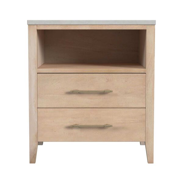Mayfair Light Beige Nightstand with Two-Drawer, image 3