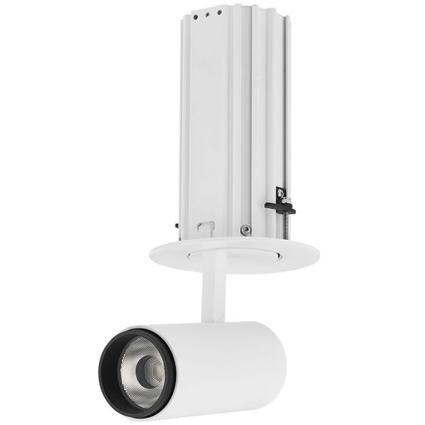 Telescopica White Six-Inch Adjustable LED Recessed Spotlight, image 2