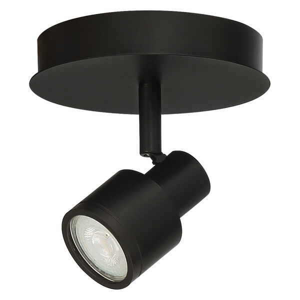 Lincoln Black Outdoor One-Light LED Adjustable Flush Mount, image 1