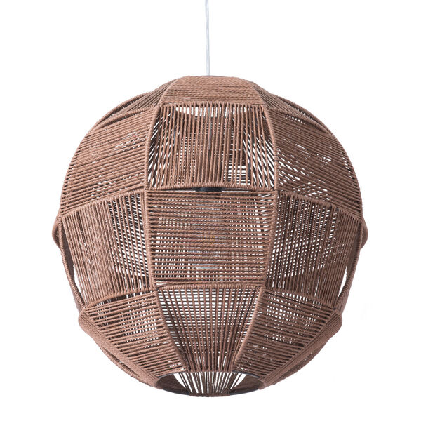 Florence Brown Woven One-Light Pendant, image 3