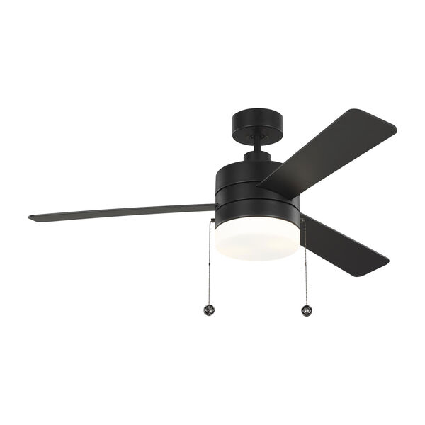 Syrus Midnight Black 52-Inch Two-Light Ceiling Fan, image 1
