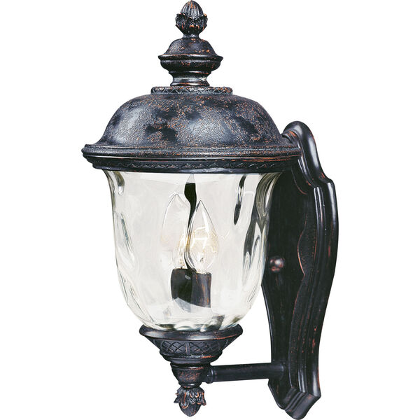 Carriage House Oriental Bronze Two-Light Outdoor Wall Mount with Water Glass, image 1