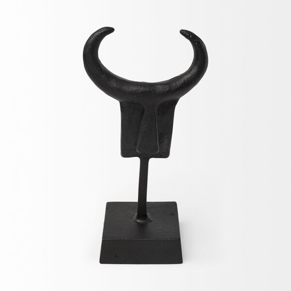 Caleb Black Metal Tribal Figurine, image 2