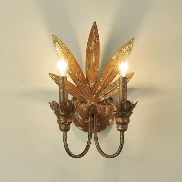 Lillianne Heirloom Gold Two-Light Wall Sconce, image 4