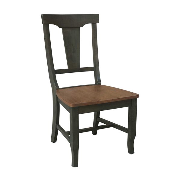 Hickory/Washed Coal Solid Wood Panel Back Chair, Set of 2, image 5