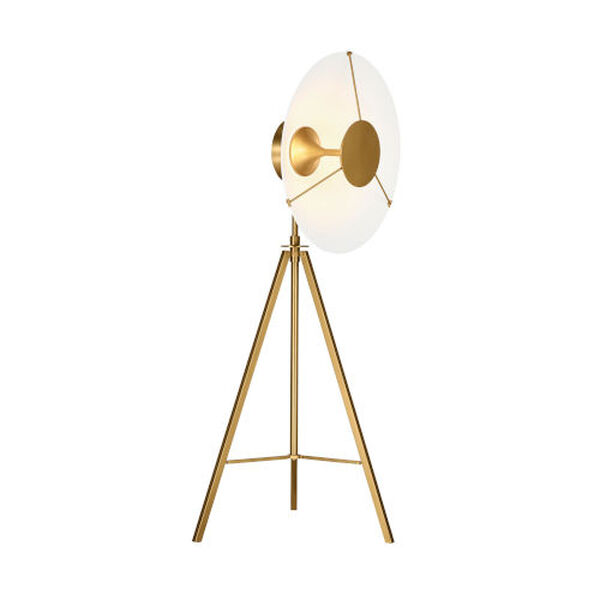 Ultra Light Burnished Brass LED Floor Lamp, image 6