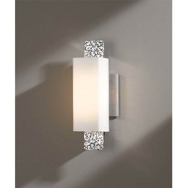 Oceanus Vintage Platinum One-Light 4.Wall Sconce with Opal Glass, image 1