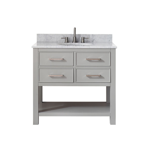 Brooks Chilled Gray 37-Inch Vanity Combo, image 1
