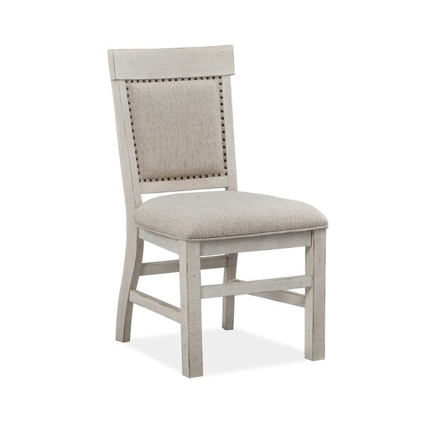 Bronwyn Alabaster Dining Side Chair with Upholstered Seat, image 2