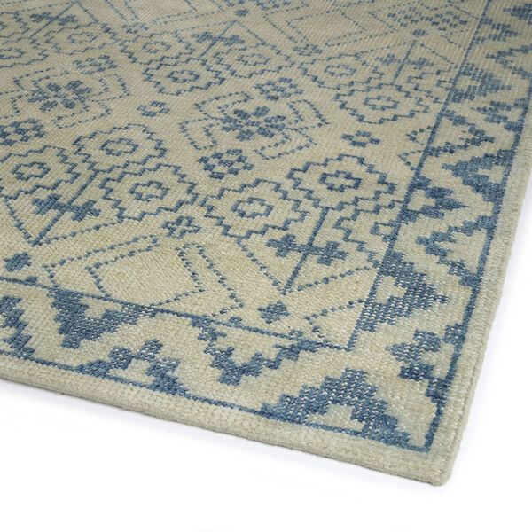 Knotted Earth Blue and Ivory 9 Ft. x 12 Ft. Area Rug, image 2