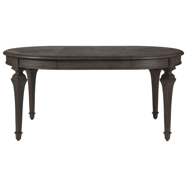 Cohesion Program Dark Wood Aperitif Round Oval Dining Table, image 6