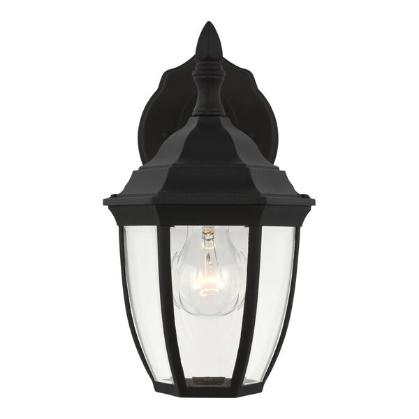 Bakersville Black One-Light Outdoor Wall Sconce with Clear Beveled Shade, image 3