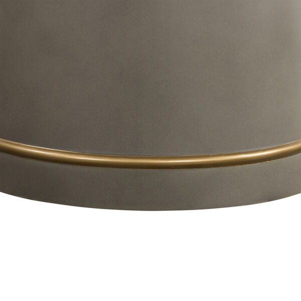 Pinni Medium Gray Concrete Bronze Painted Dining Table, image 2