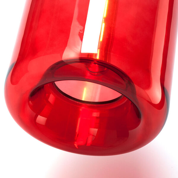Coraline Colored Glass Mini Pendant Lamp - Red, image 6