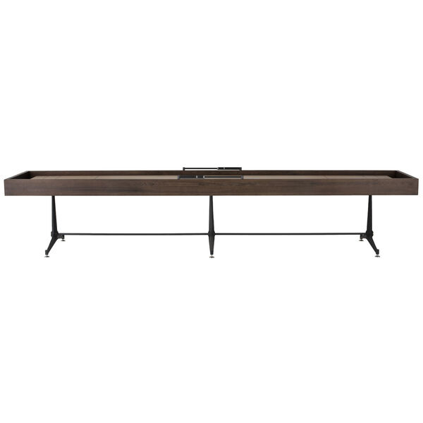 Smoked Black 156-Inch Shuffleboard Table, image 1