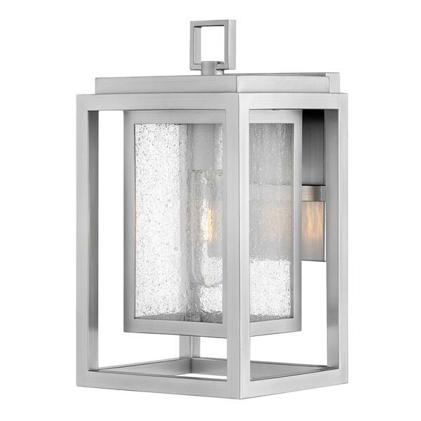 Republic Satin Nickel One-Light Outdoor Small Wall Mount, image 6