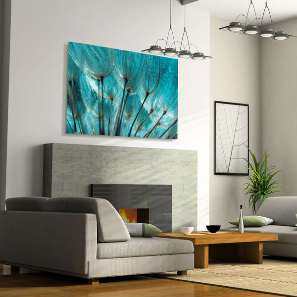 Dandelion Frameless Free Floating Tempered Glass Wall Art, image 4
