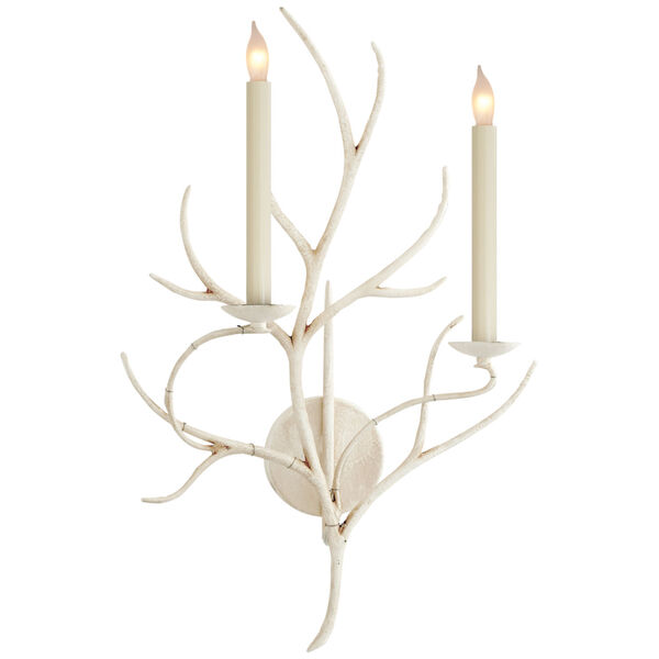 Branch Sconce in Old White by Chapman and Myers, image 1
