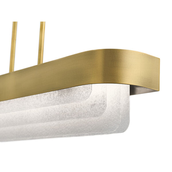 Serene Natural Brass 6-Inch LED Linear Pendant, image 2