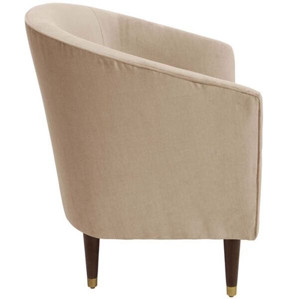 Velvet Pearl 32-Inch Tufted Tub Chair, image 3
