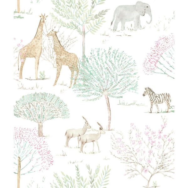 A Perfect World Pastel On The Savanna Wallpaper - SAMPLE SWATCH ONLY, image 1