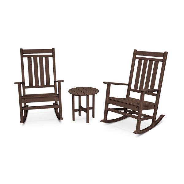 Mahogany Estate Rocking Chair Set, 3-Piece, image 1