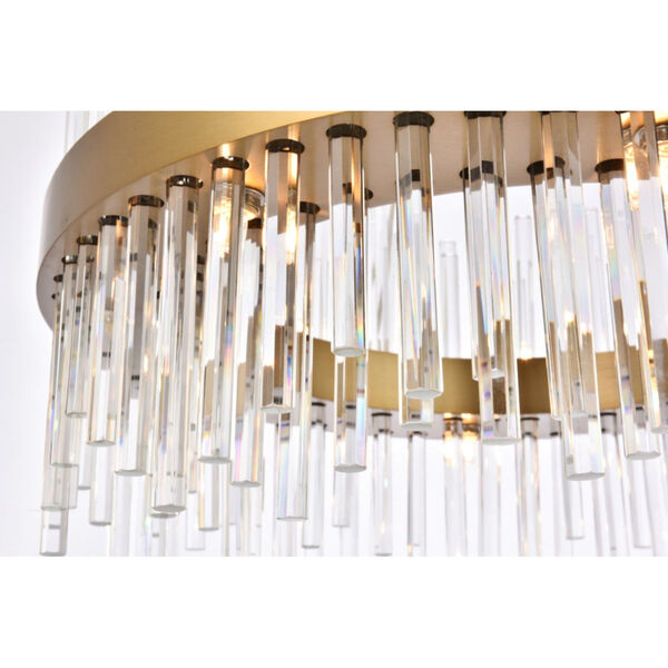 Dallas Gold 16-Light Chandelier with Royal Cut Clear Crystal, image 4